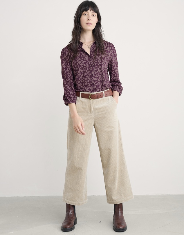 Seasalt - Seasalt Cornwall Purple 3/4 Embrace Shirt