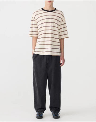 Bassike - Stripe Boxy T-Shirt