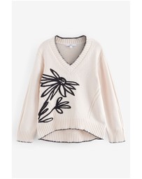 NEXT - 100% Cotton V-Neck Jumper