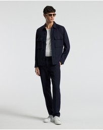 Calibre - Linen Blend Shirt Jacket Navy