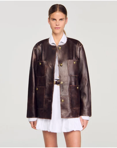Sandro - Jerem Leather Jacket