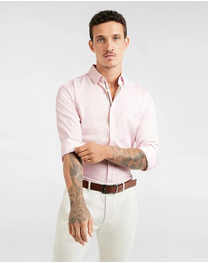 Tarocash - Iko Slim Stretch Bamboo Shirt
