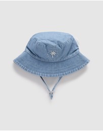 Purebaby - Denim Bucket Hat -Kids-Babies