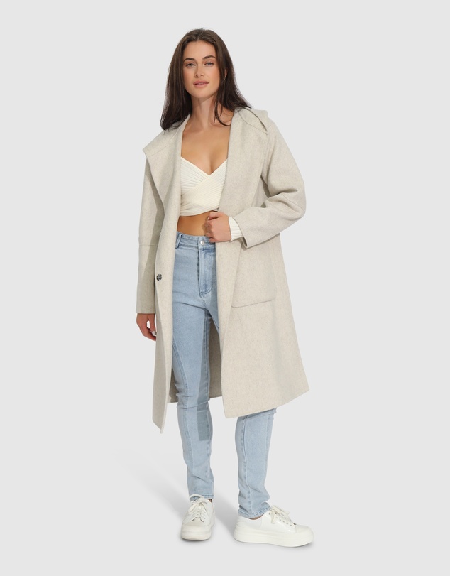 Belle & Bloom - Walk This Way Wool Blend Oversized Coat
