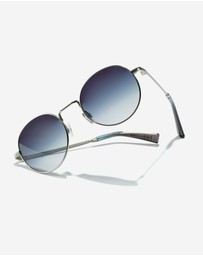 Hawkers Co - HAWKERS - Silver Blue MOMA Sunglasses for Men and Women UV400