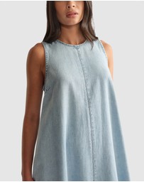 Decjuba - D-Luxe Denim Racer Maxi Dress