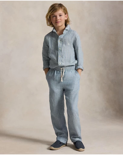 Polo Ralph Lauren - Striped Linen Shirt - Teens