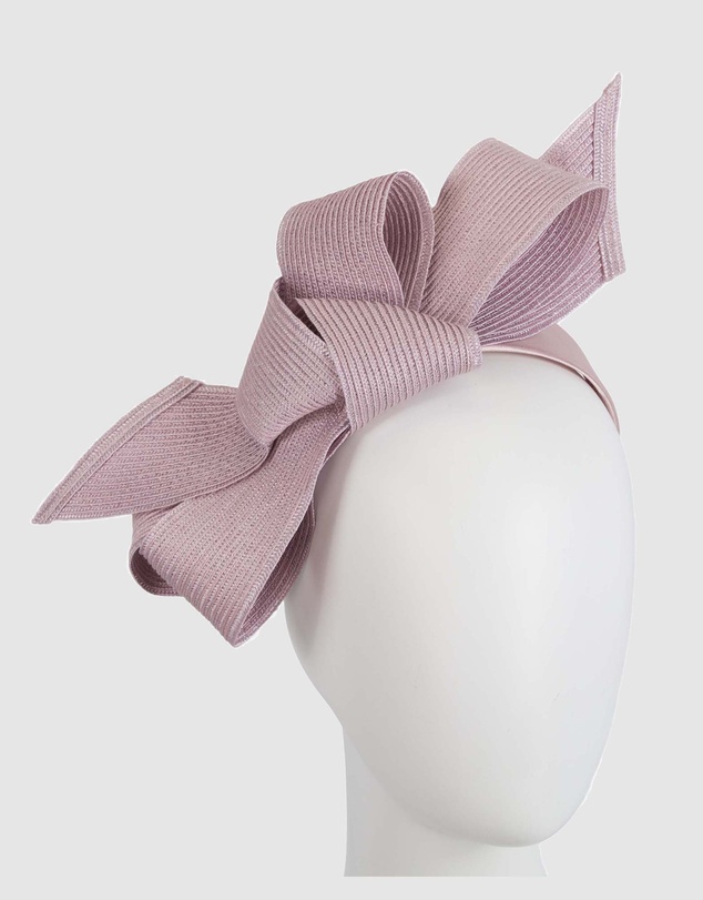 Max Alexander - Large Wavy Bow Racing Fascinator
