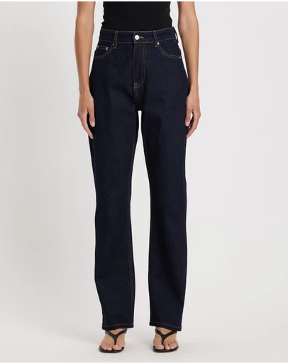 Minima Esenciales - High Rise Straight Leg Jeans