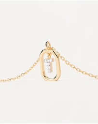 PDPAOLA - Mini Letter T Gold Necklace