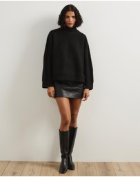 Atmos&Here - Charll Funnel Neck Knit Jumper