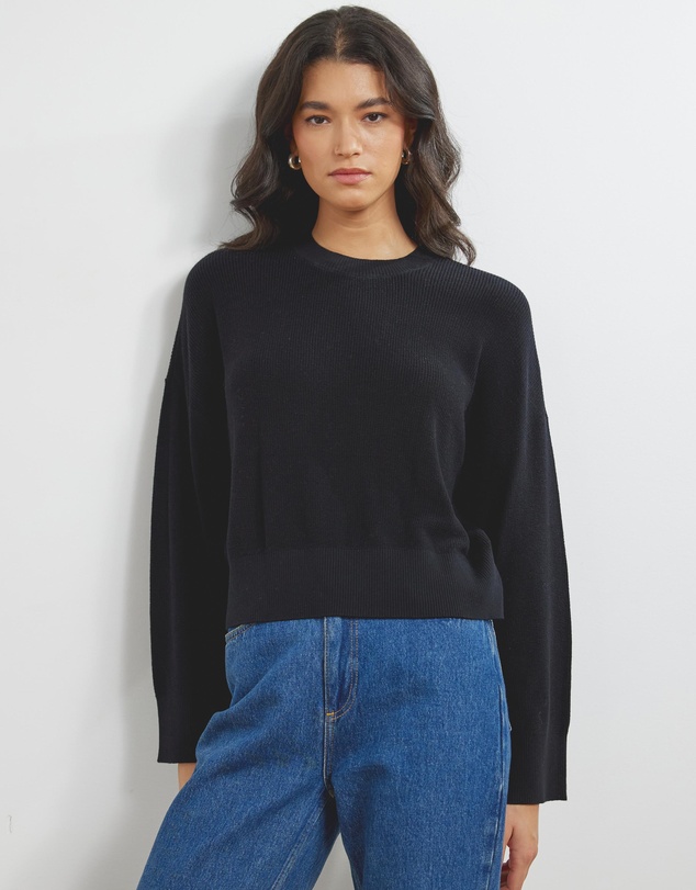 Atmos&Here - Organic Cotton Relaxed Crew Knit
