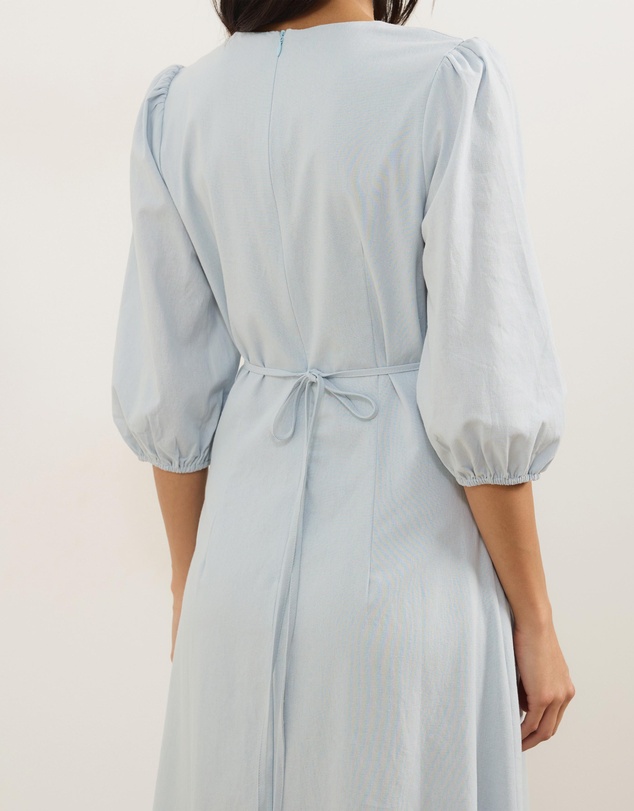 Atmos&Here - Molli V-Neck Short Sleeve Midi Dress