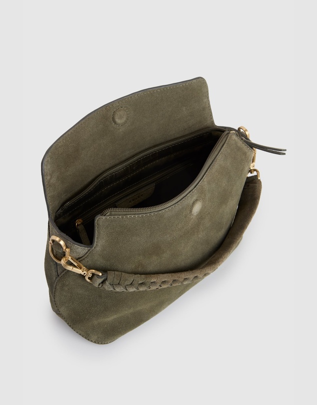 Evity - Clara Suede Leather Grab Bag