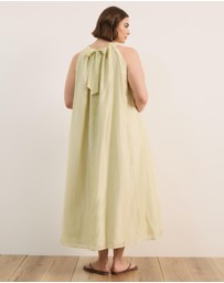 Atmos&Here Curvy - Paloma Voile Cut Away Tie Midi Dress