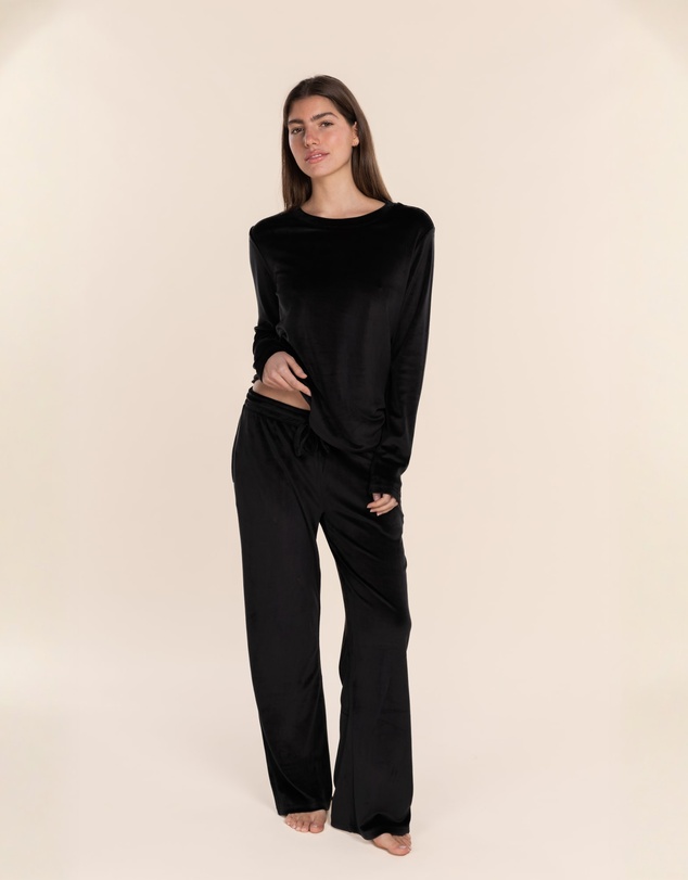 Gingerlilly - Thea Velour Long Lounge Set