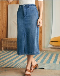Faherty - Stretch Terry Midi Skirt