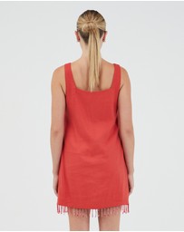 Third Form - Flame Linen Mini Dress