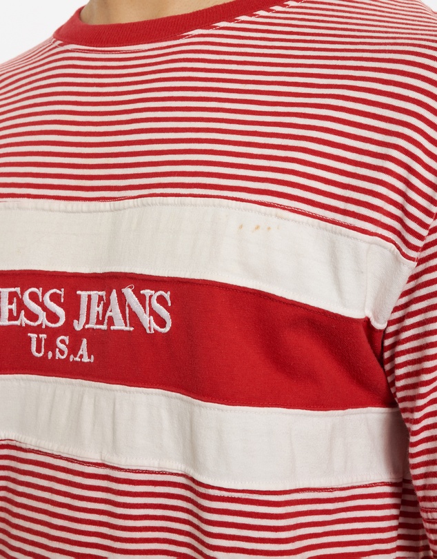 Vintage by The Real Deal - Pre Loved - 1989 Guess Jeans Striped Tee