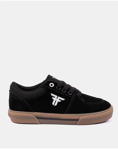 Fallen Footwear - Fallen Footwear Patriot Kids Gum Vulcanised Sole Shoes Black/White