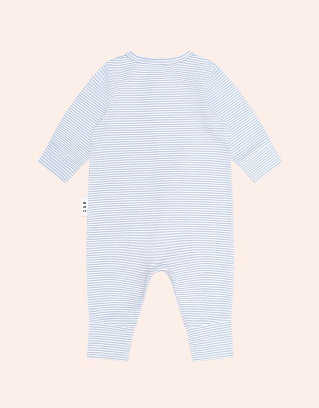 Huxbaby - Bow Hux Stripe Zip Romper - Babies