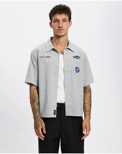 Thrills - Super Charged Short Sleeve Check Work Shirt