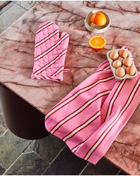 Mosey Me - Raspberry Stripe Oven Mitt