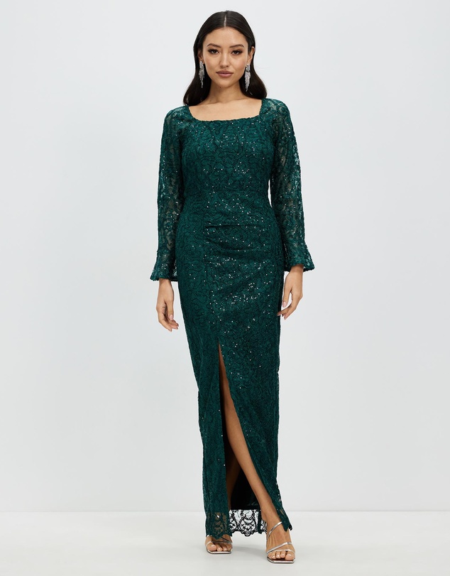 Pink Ruby - Amorata Split Hem Maxi Dress