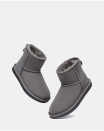EVERAU - Australian Shepherd Ugg Mini Classic Sheepskin Upper UGG Boots