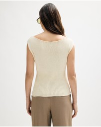 Minima Esenciales - Lilo Cotton Cashmere Blend Knit Top