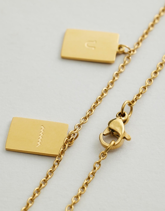 Carly Paiker - Hieroglyph Tag Necklace