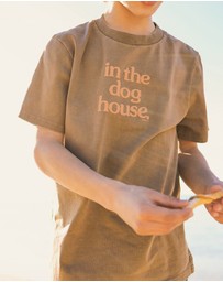 Skwosh - Dog House Kids Slang Tee in Brown