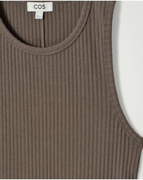 COS - Slim Ribbed Cotton Tank Top