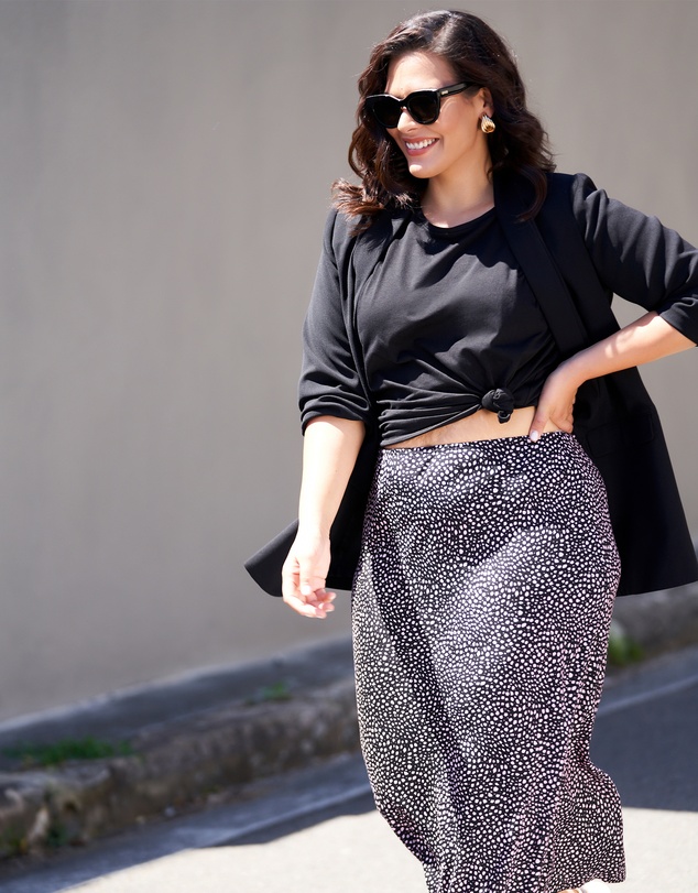 Something 4 Olivia - Catalina Print Midi Skirt