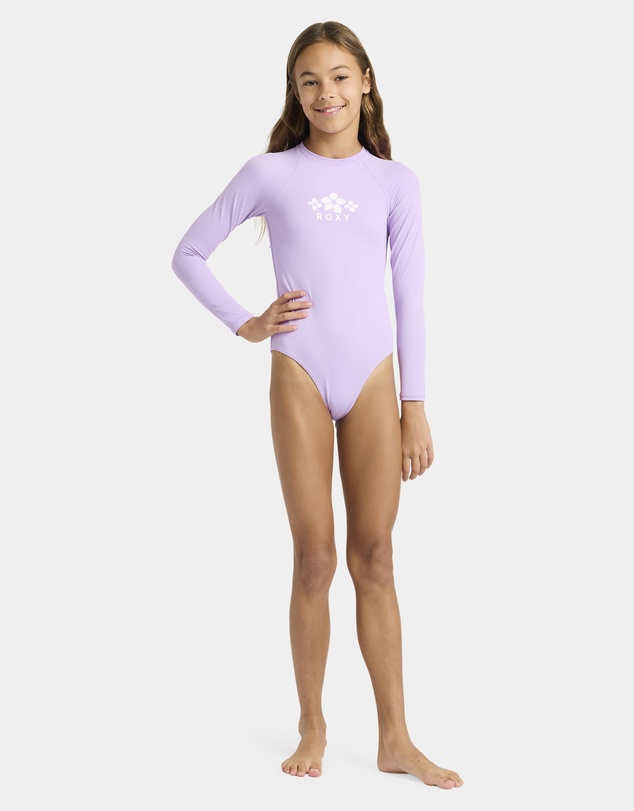 Roxy - Girls 4 to 16 Solid Active One Piece Rash Vest