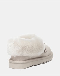 EVERAU - Australian Shepherd Ugg Kids Homey Slipper Cow Suede Upper House Shoes
