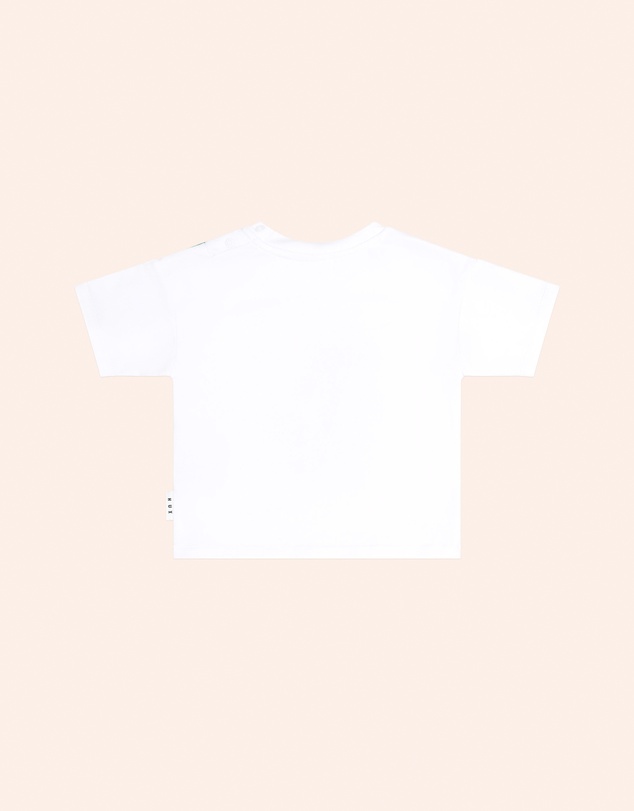 Huxbaby - Baller Dino Sporty Stripe Tee - Babies-Kids