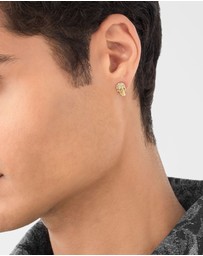 Philipp Plein - Philip Plein ENIGMA Ip Yellow Gold White Crystals Earrings