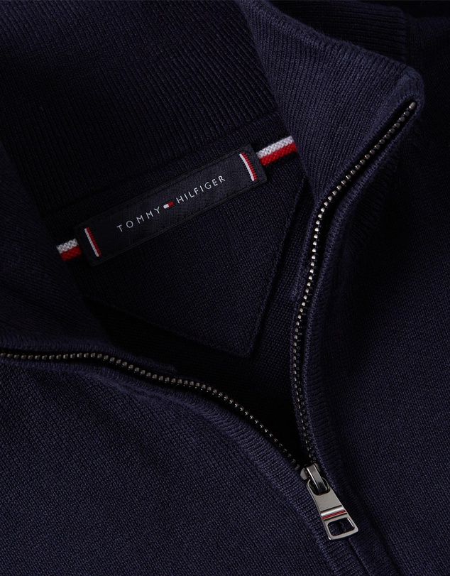 Tommy Hilfiger - Half-Zip Mock Turtleneck Jumper