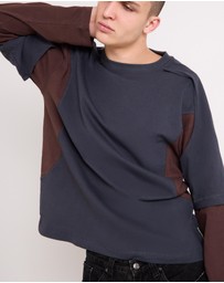 Black Noise White Rain - Workshop Double Layer Shirt