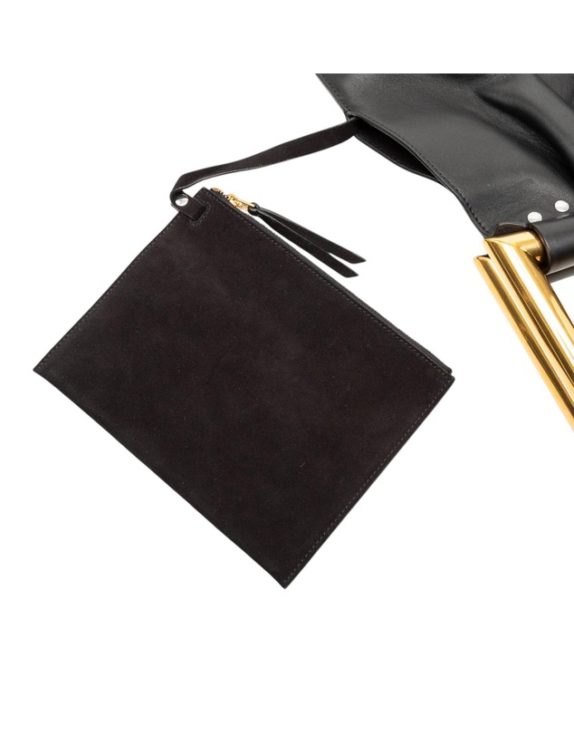 Pre-Loved by Azura Reborn - Pre-Loved Leather Open Triangle Sac Handbag