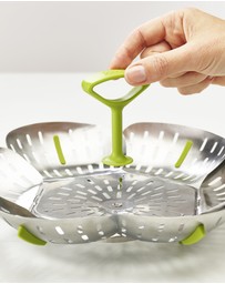 Joseph Joseph - Bloom™ Stainless Steel Folding Steamer Basket (Green)