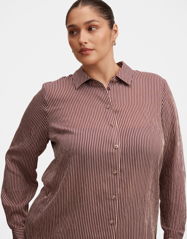 Forever New Curve - Solara Curve Striped Shirt