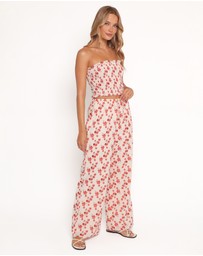 Petal & Pup - Lux Pants - Red Blossom