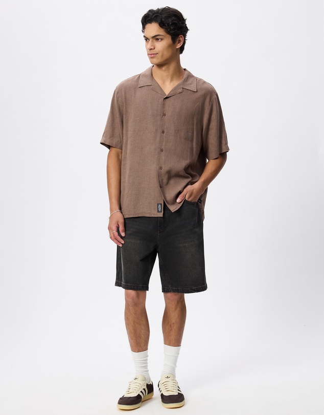 Thrills - Hemp Minimal Thrills Cropped Bowling Shirt