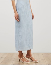 Atmos&Here - Plisse Maxi Slip Dress