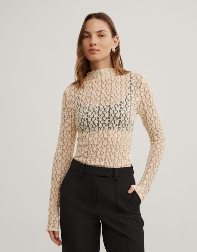 Witchery - Textured Long Sleeve Top