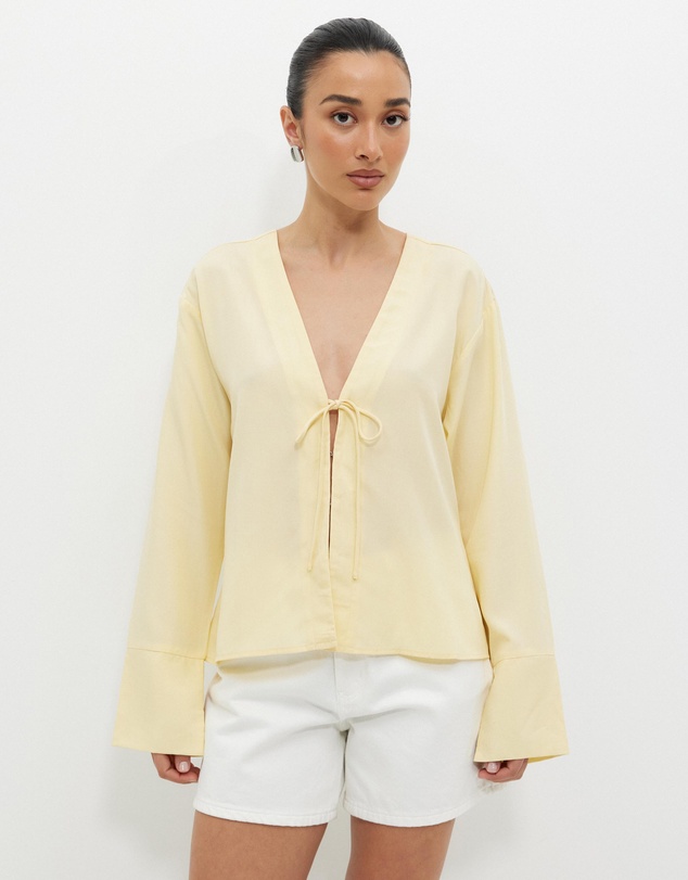 Calli - Georgia Tie Front Blouse
