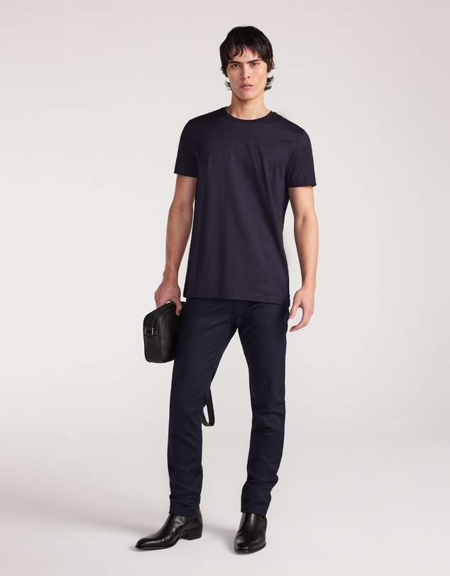 Calibre - Mercerised Cotton Crew Neck Tshirt Ink