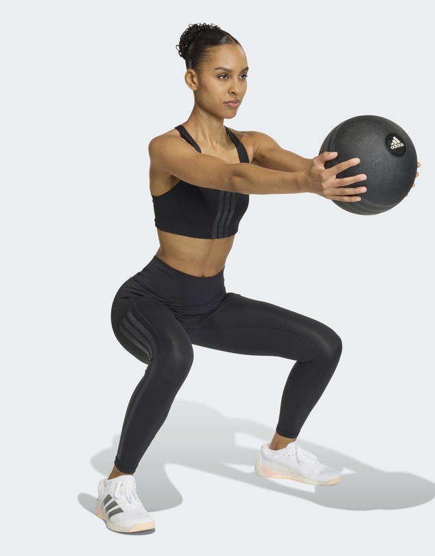 adidas Performance - Optime Workout 3-Stripes Medium Support Bra Womens